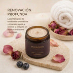 Exfoliante facial activo de rosas y arándanos.
