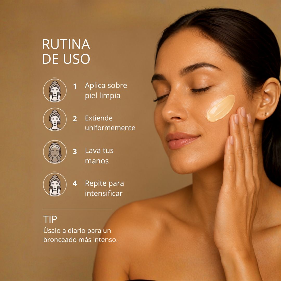 Bálsamo Bronceador para Cuerpo y Rostro de Naranja y Canela.