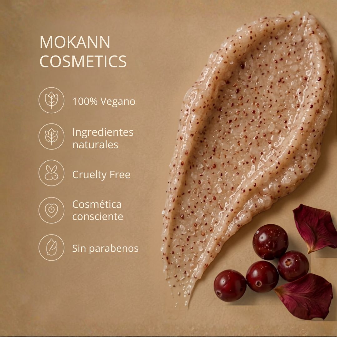 Exfoliante corporal de sal y arándano