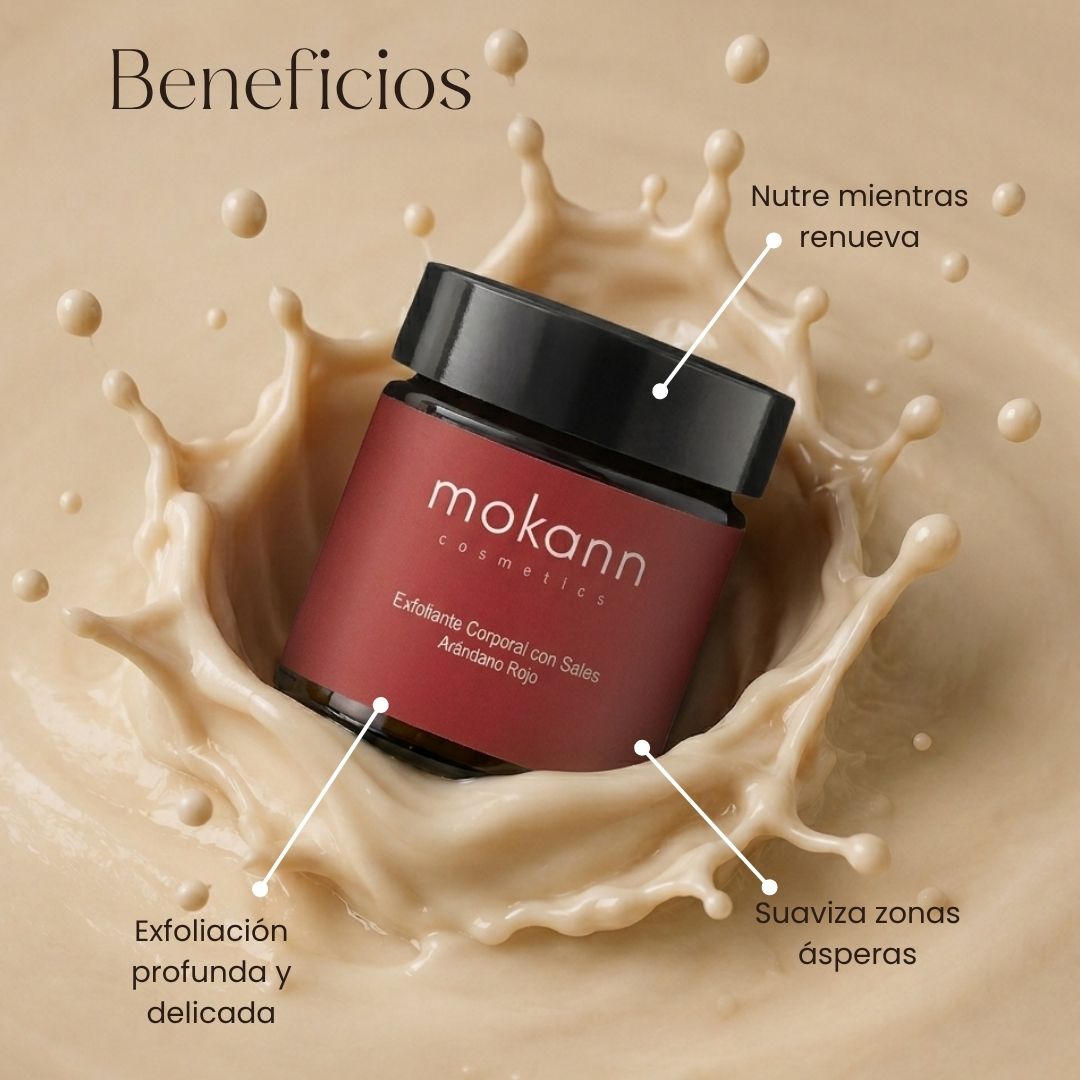 Exfoliante corporal de sal y arándano