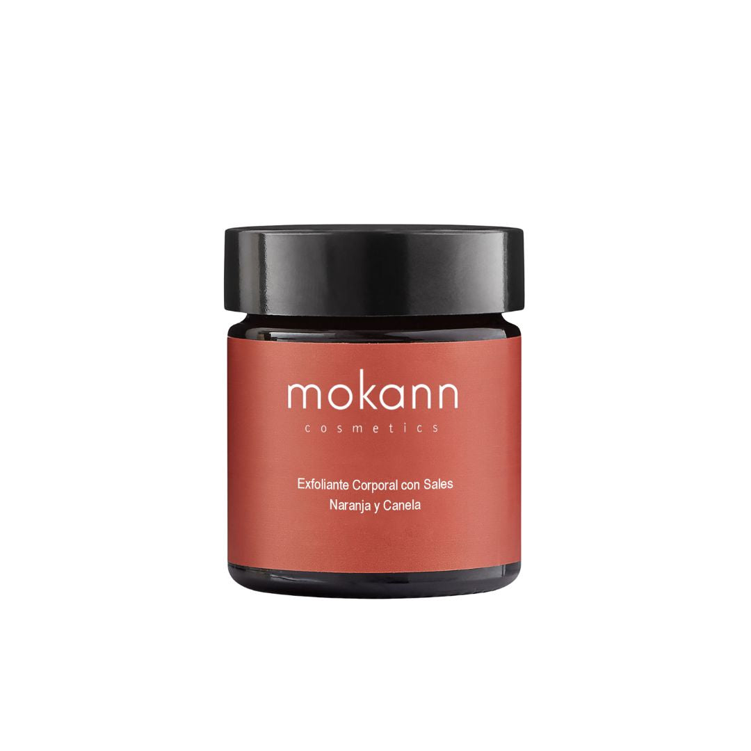 Exfoliante corporal de sal de naranja y canela