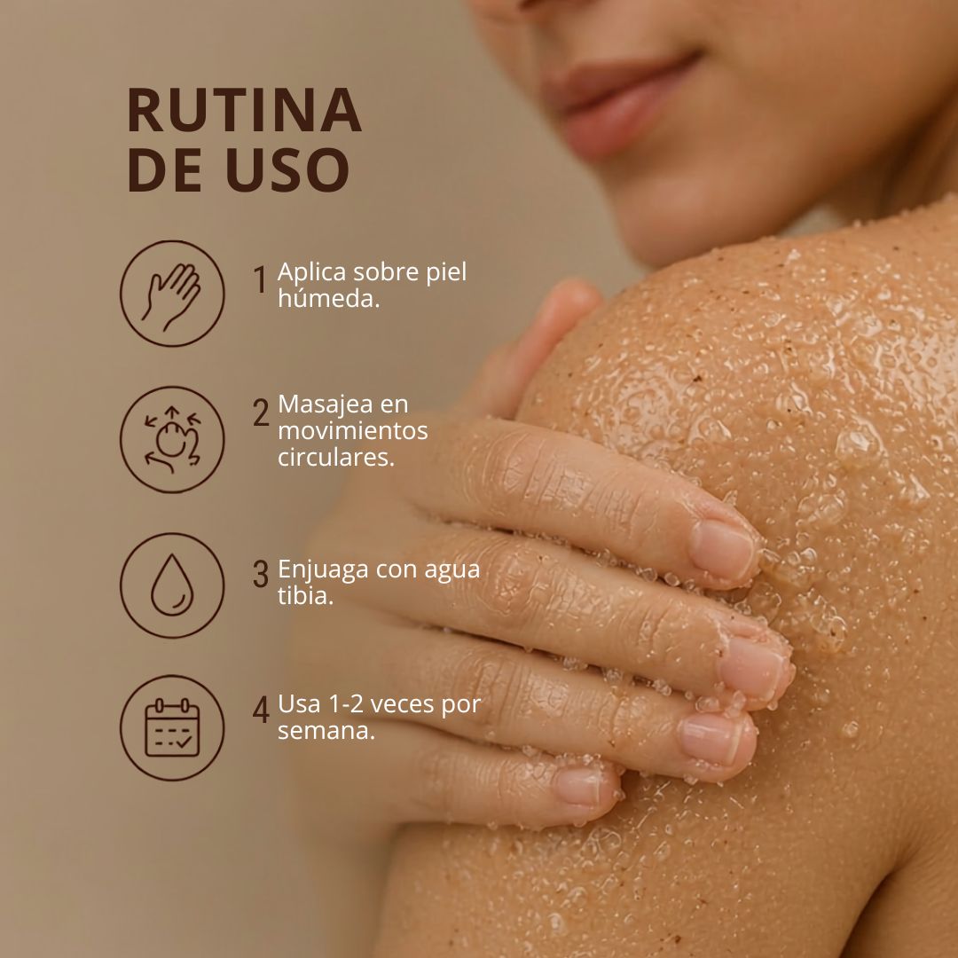 Exfoliante corporal de sal de naranja y canela