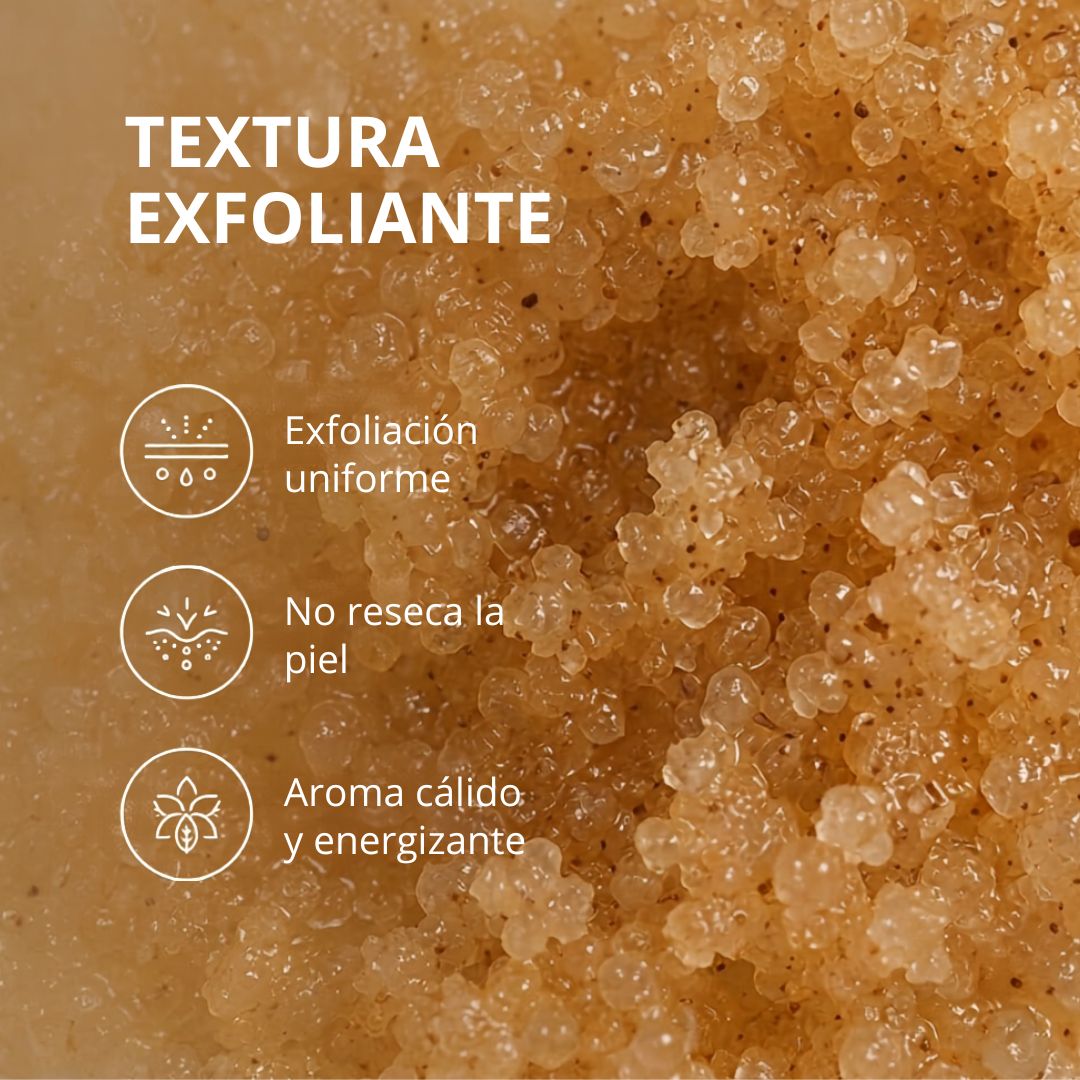 Exfoliante corporal de sal de naranja y canela