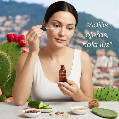 Sérum liposomal para ojos. Con ácido hialurónico y pepino.