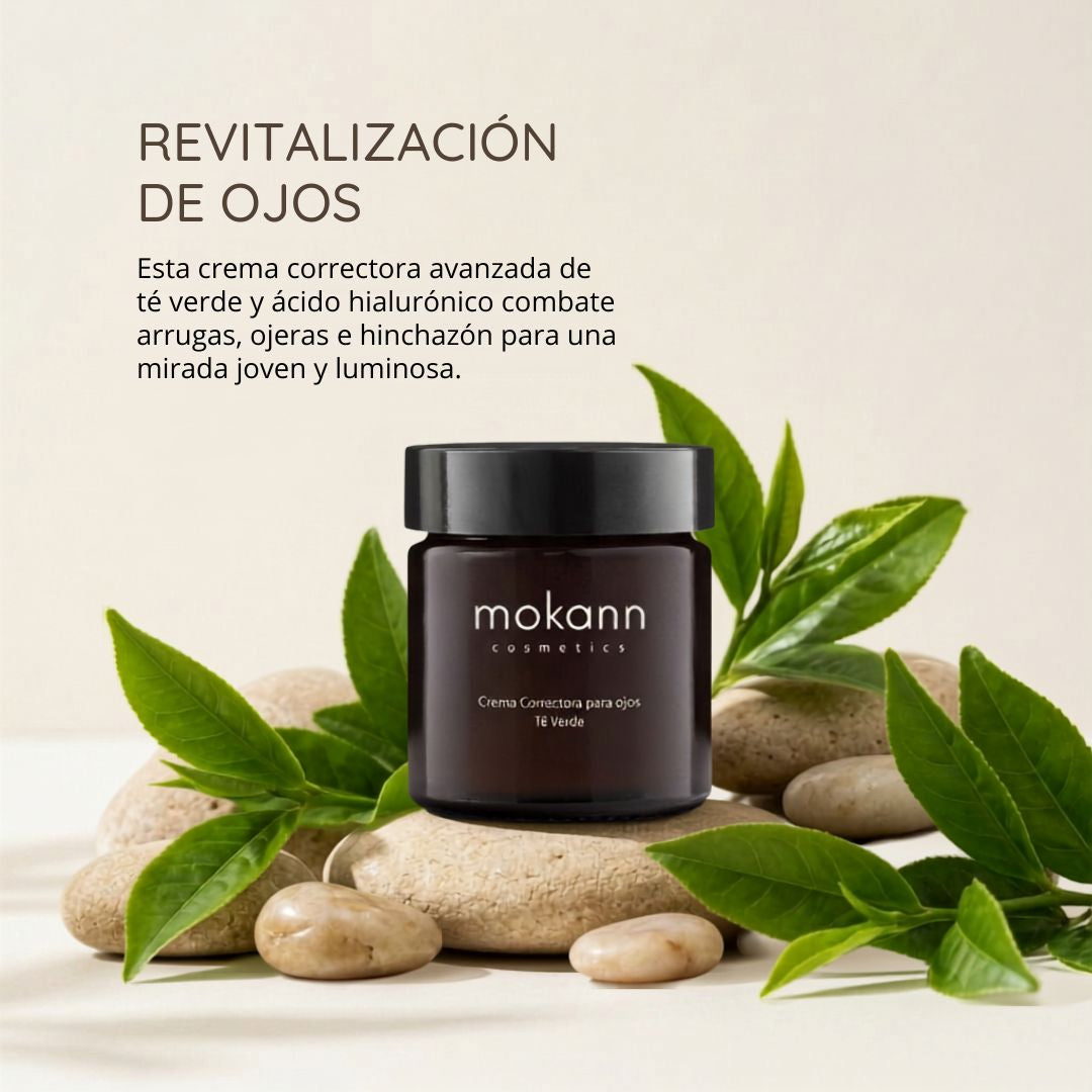 Crema Correctora de Ojos de Té Verde con Ácido Hialurónico