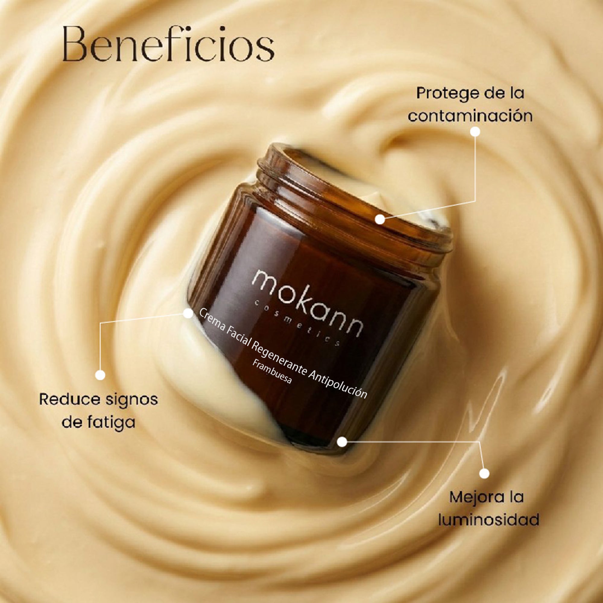Crema facial regeneradora antipolución frambuesa