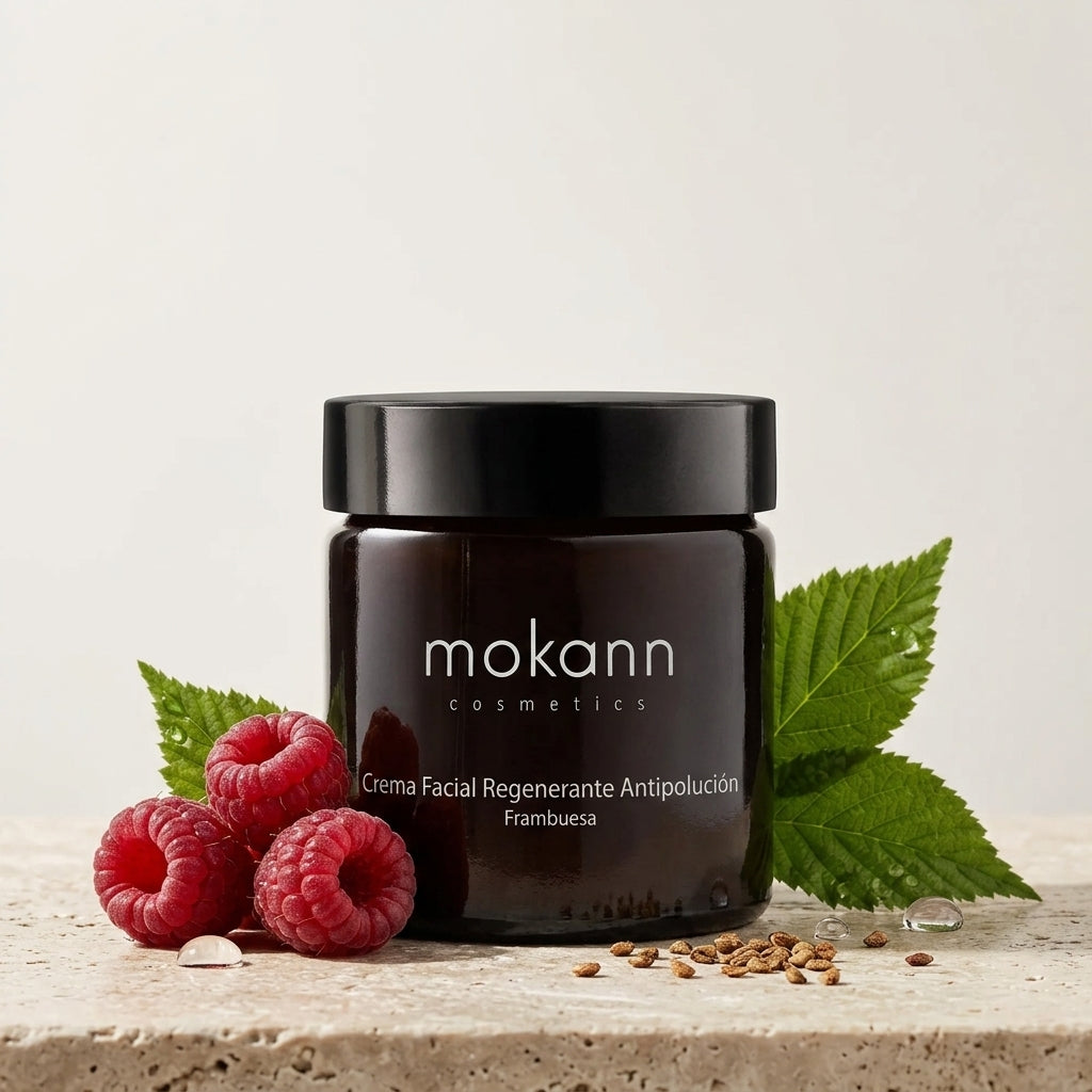 Crema facial regeneradora antipolución frambuesa