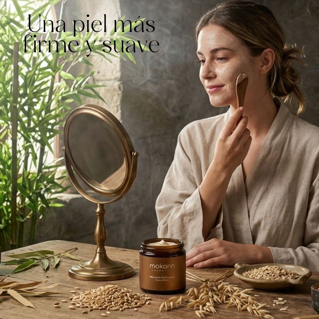 Mascarilla Facial Lifting con Avena y Bambú