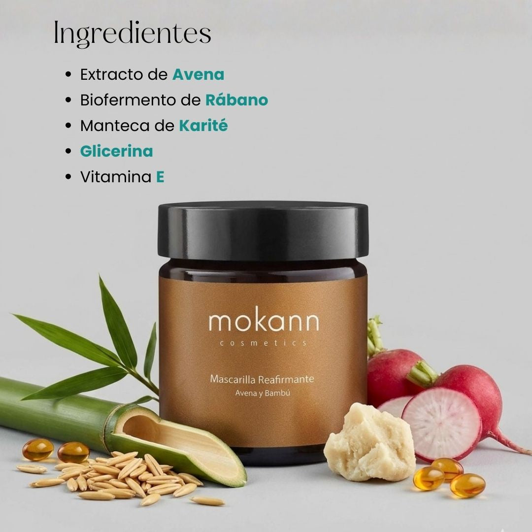 Mascarilla Facial Lifting con Avena y Bambú