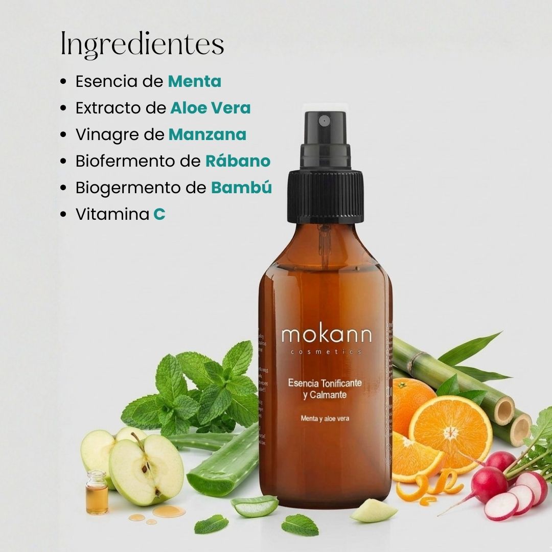 Esencia Tonificante y Calmante Menta y Aloe Vera