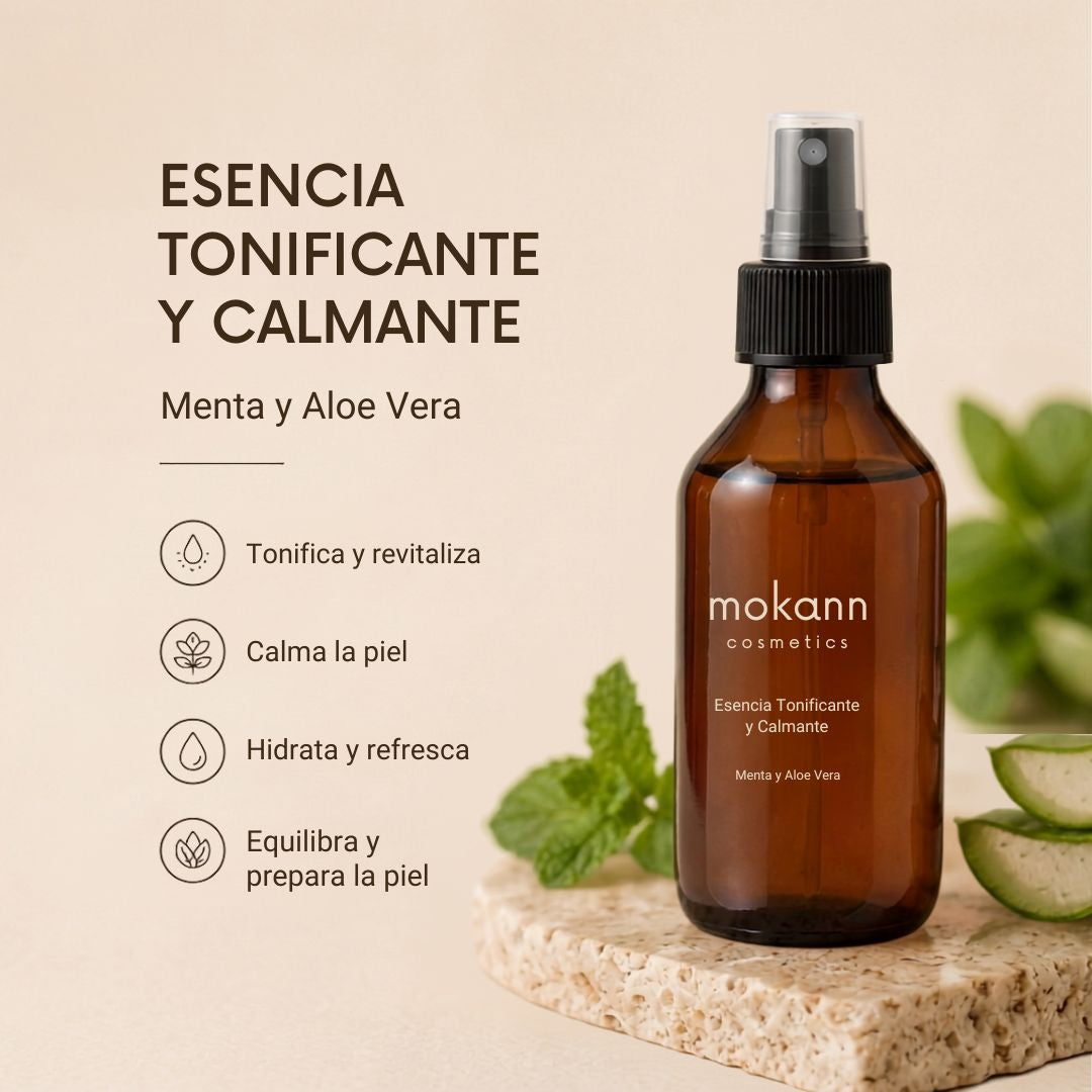 Esencia Tonificante y Calmante Menta y Aloe Vera