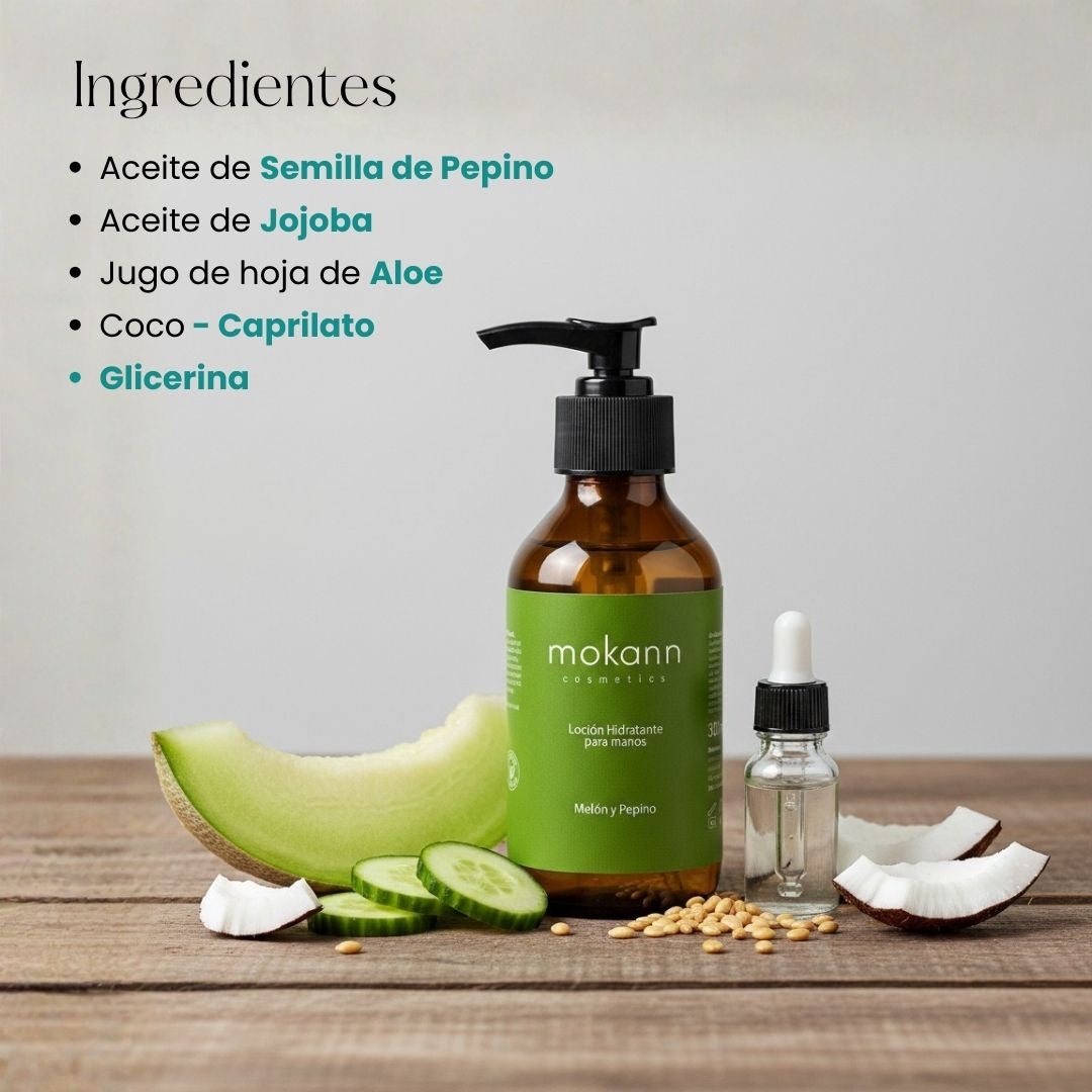 Loción Hidratante de Manos Melón y Pepino