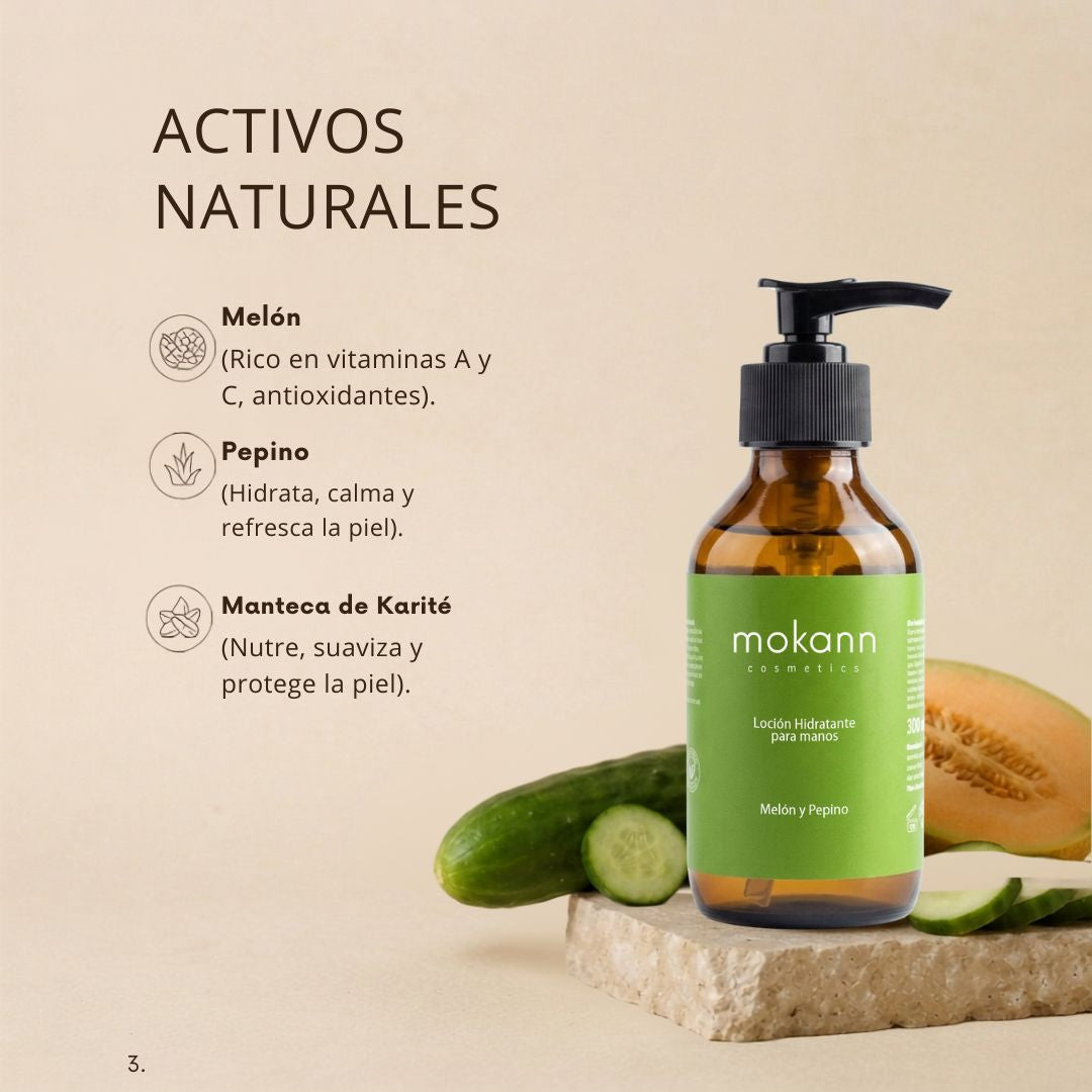 Loción Hidratante de Manos Melón y Pepino