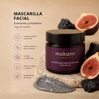 Mascarilla facial suavizante y limpiadora de higo y carbón