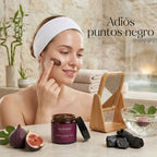 Mascarilla facial suavizante y limpiadora de higo y carbón