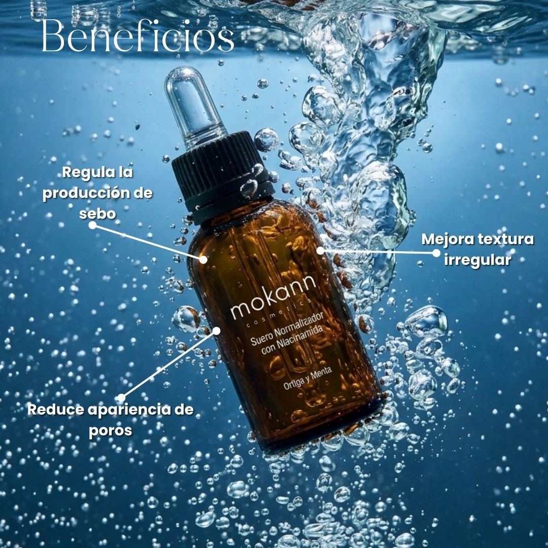 Sérum Normalizante con Niacinamida, Ortiga y Menta