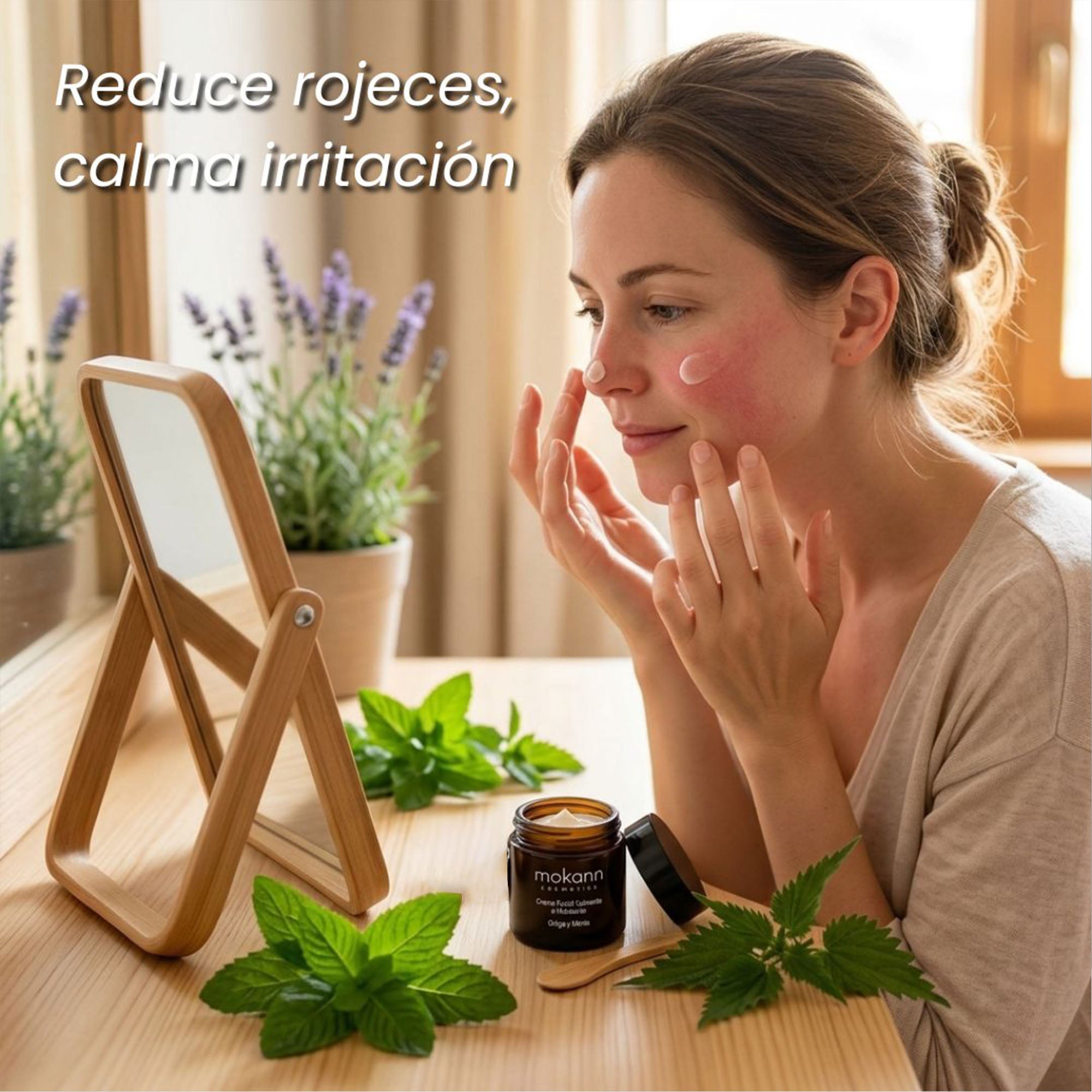 Crema Facial Calmante e Hidratante con Ortiga y Menta