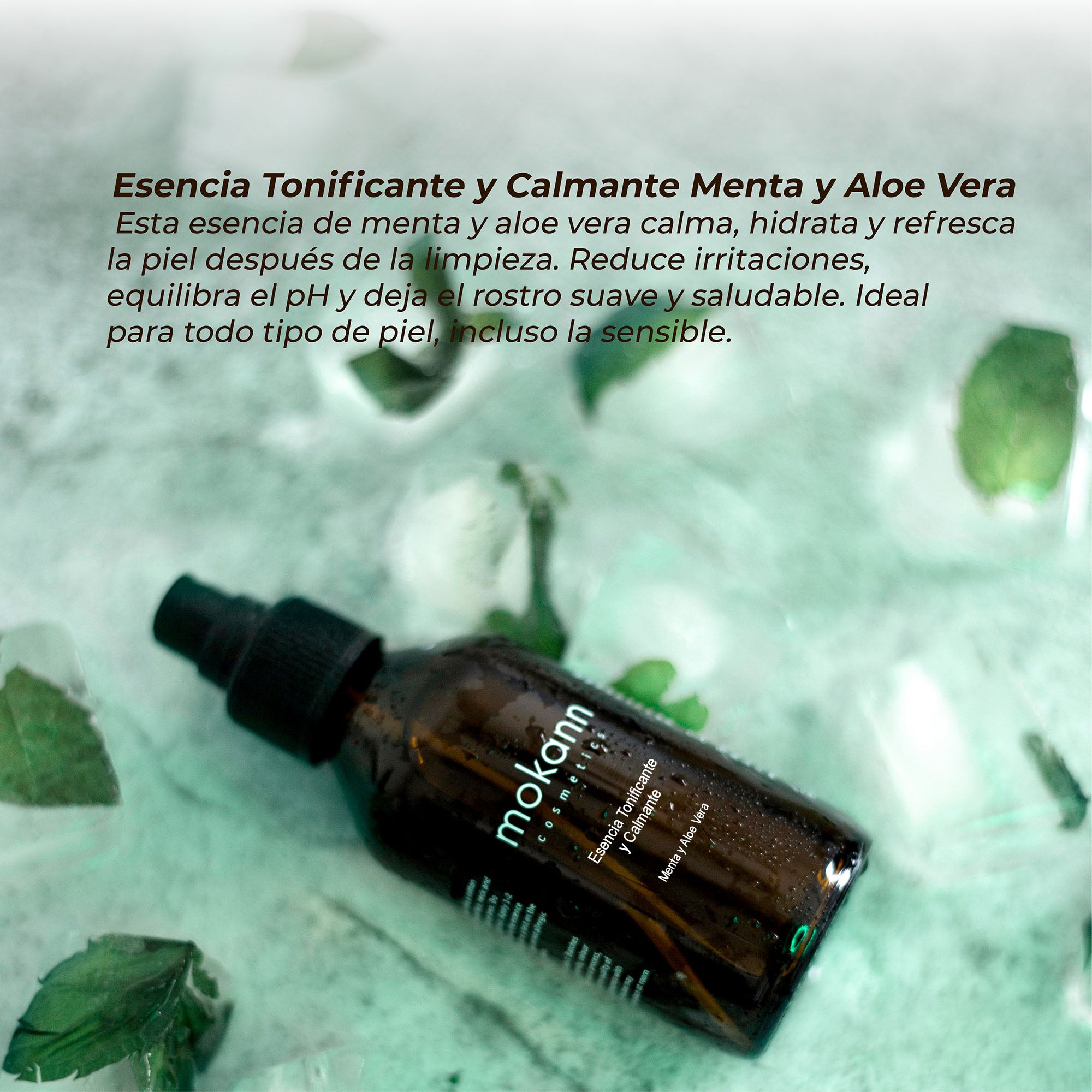 Esencia Tonificante y Calmante Menta y Aloe Vera