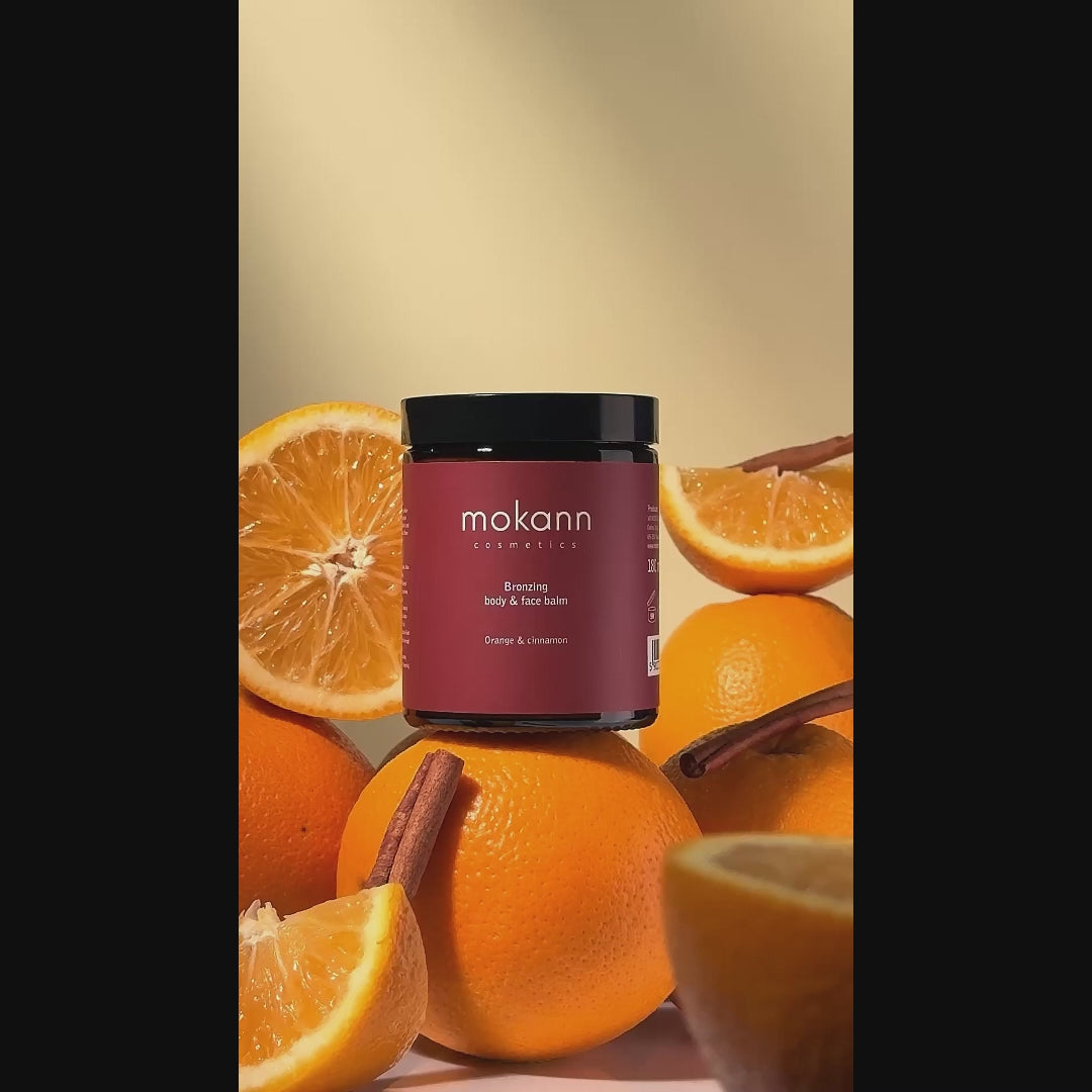 Bálsamo Bronceador para Cuerpo y Rostro de Naranja y Canela.