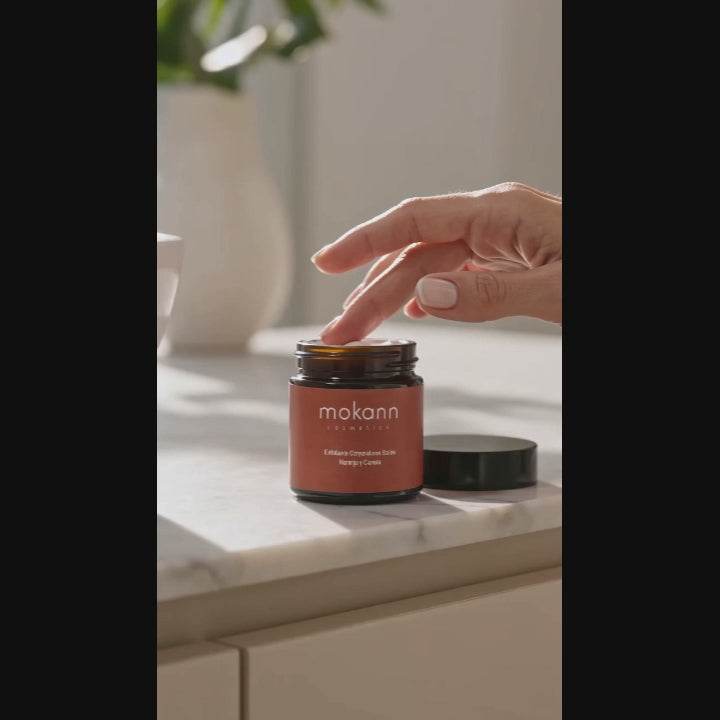 Exfoliante corporal de sal de naranja y canela