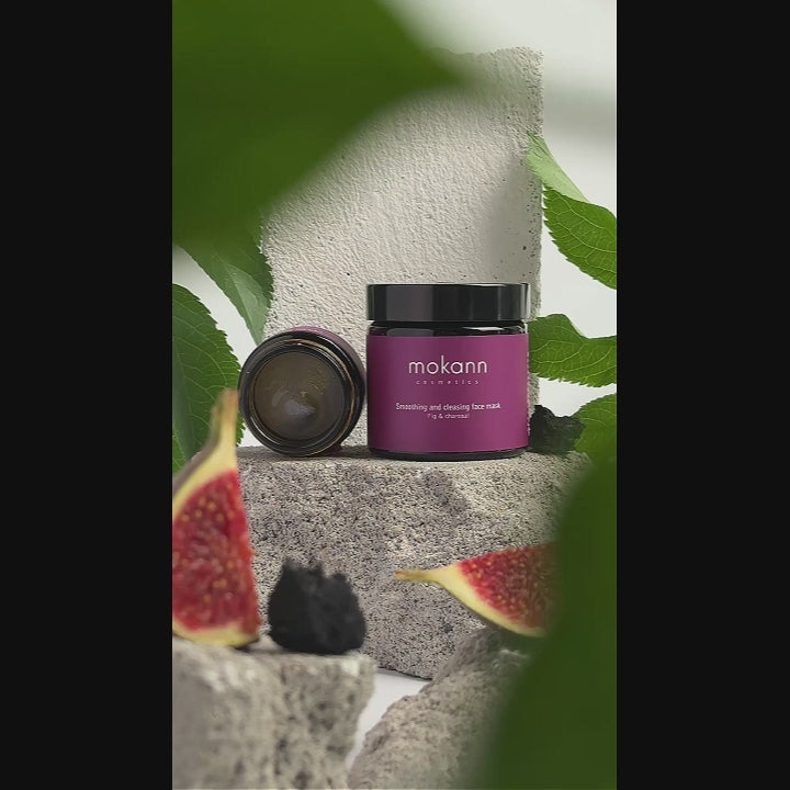 Mascarilla facial suavizante y limpiadora de higo y carbón