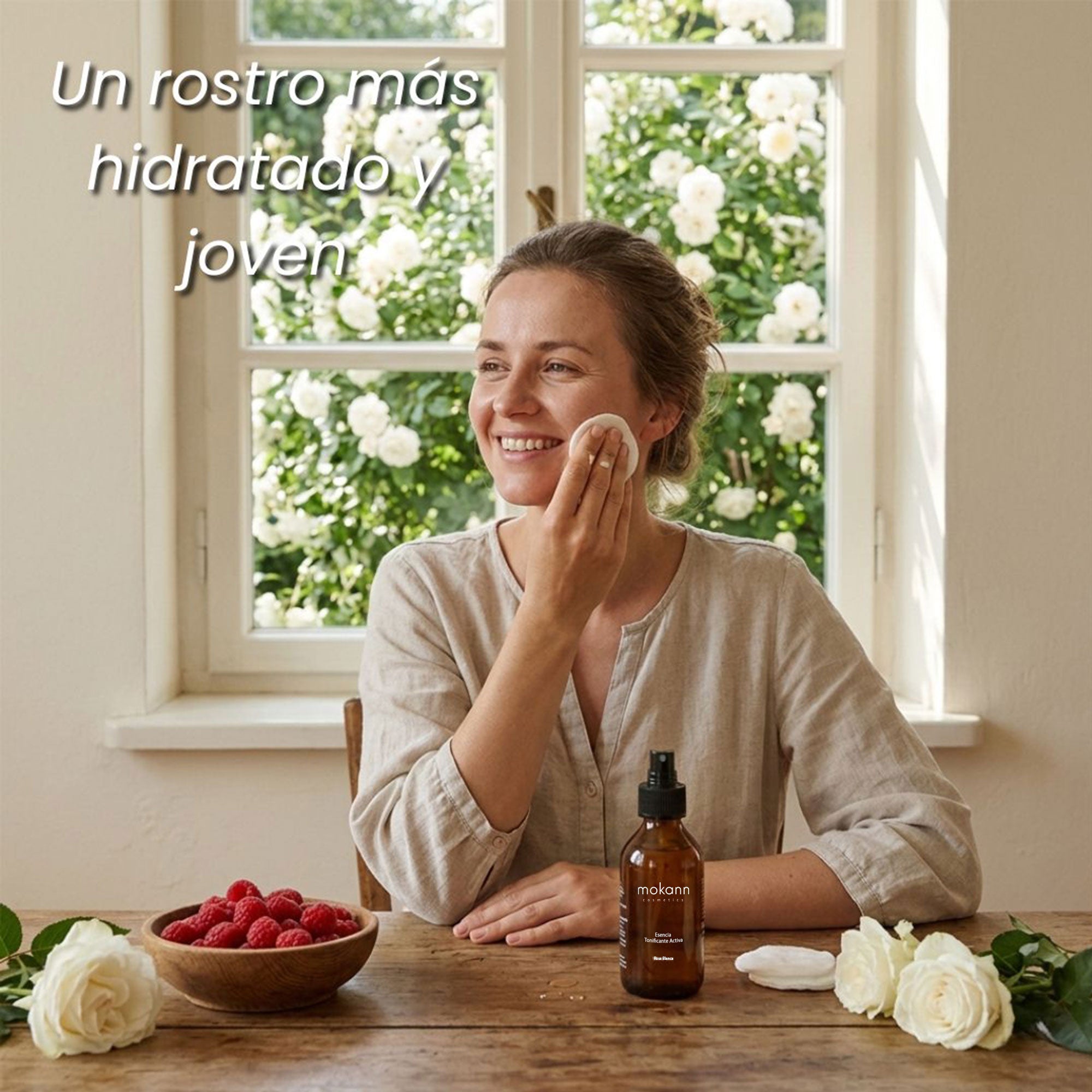 Esencia tonificante activa rosa blanca